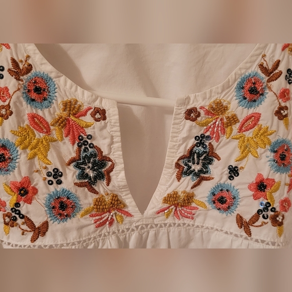 Zara embroidered top - Picture 4 of 7